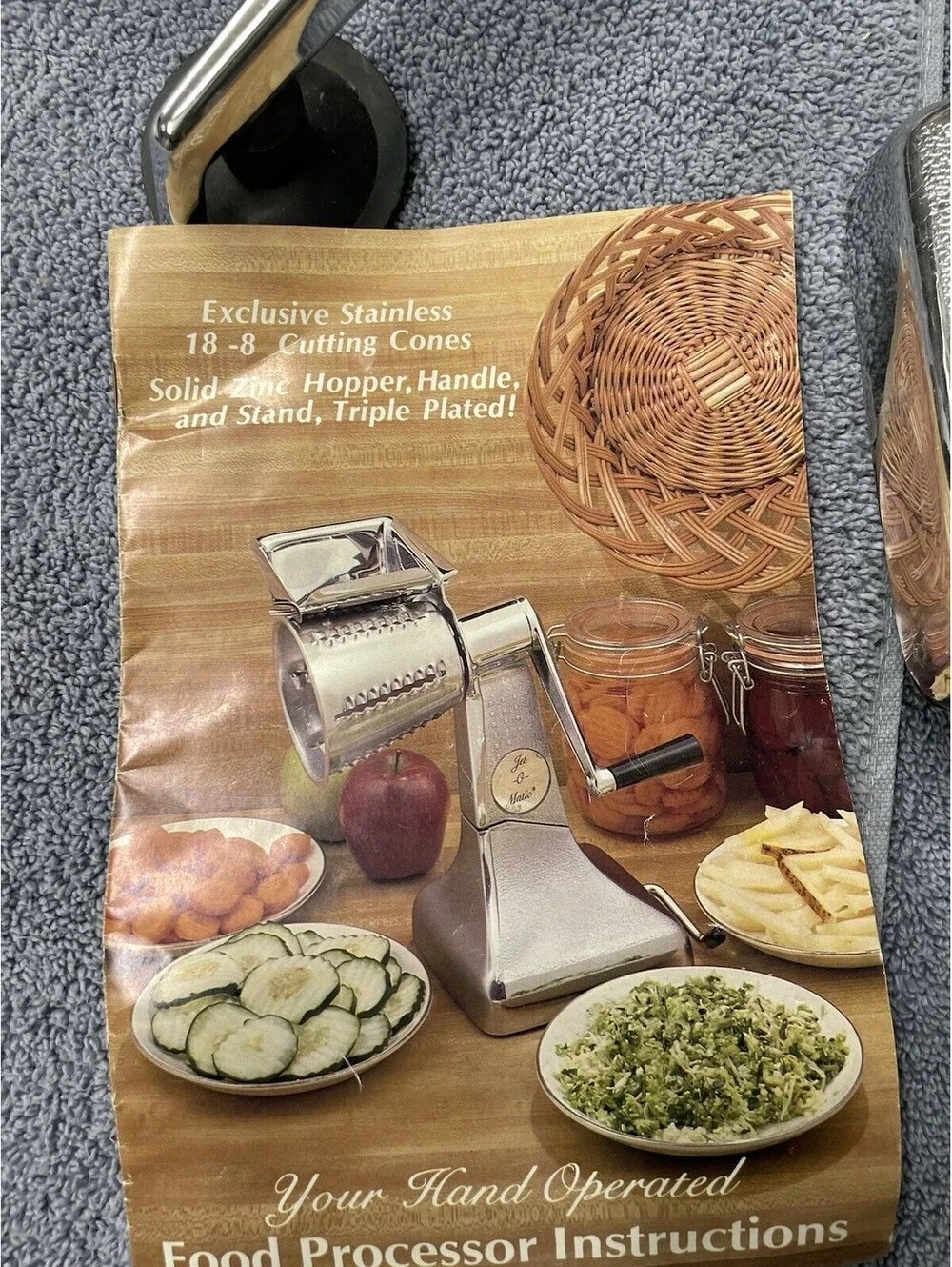 Vintage Health Craft Salad Processor Food Cutter w/8 Blades